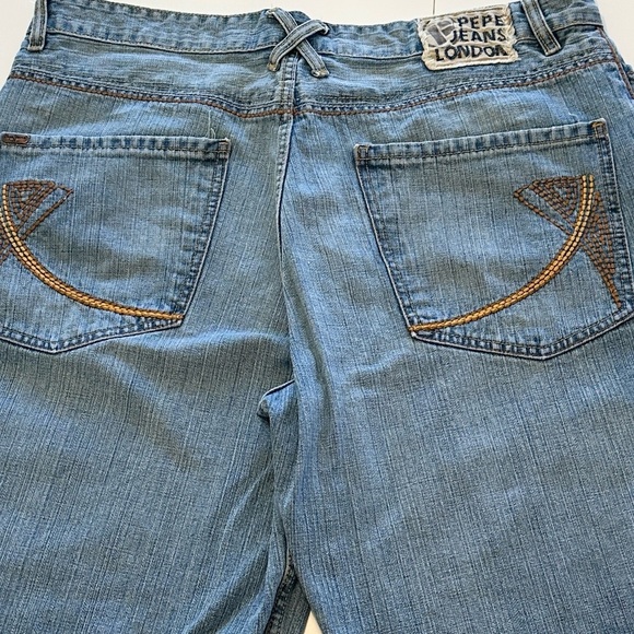 Pepe Streetwear Relaxed Fit Cotton Denim Blue Jean Shorts 38 waist near new - Picture 9 of 14